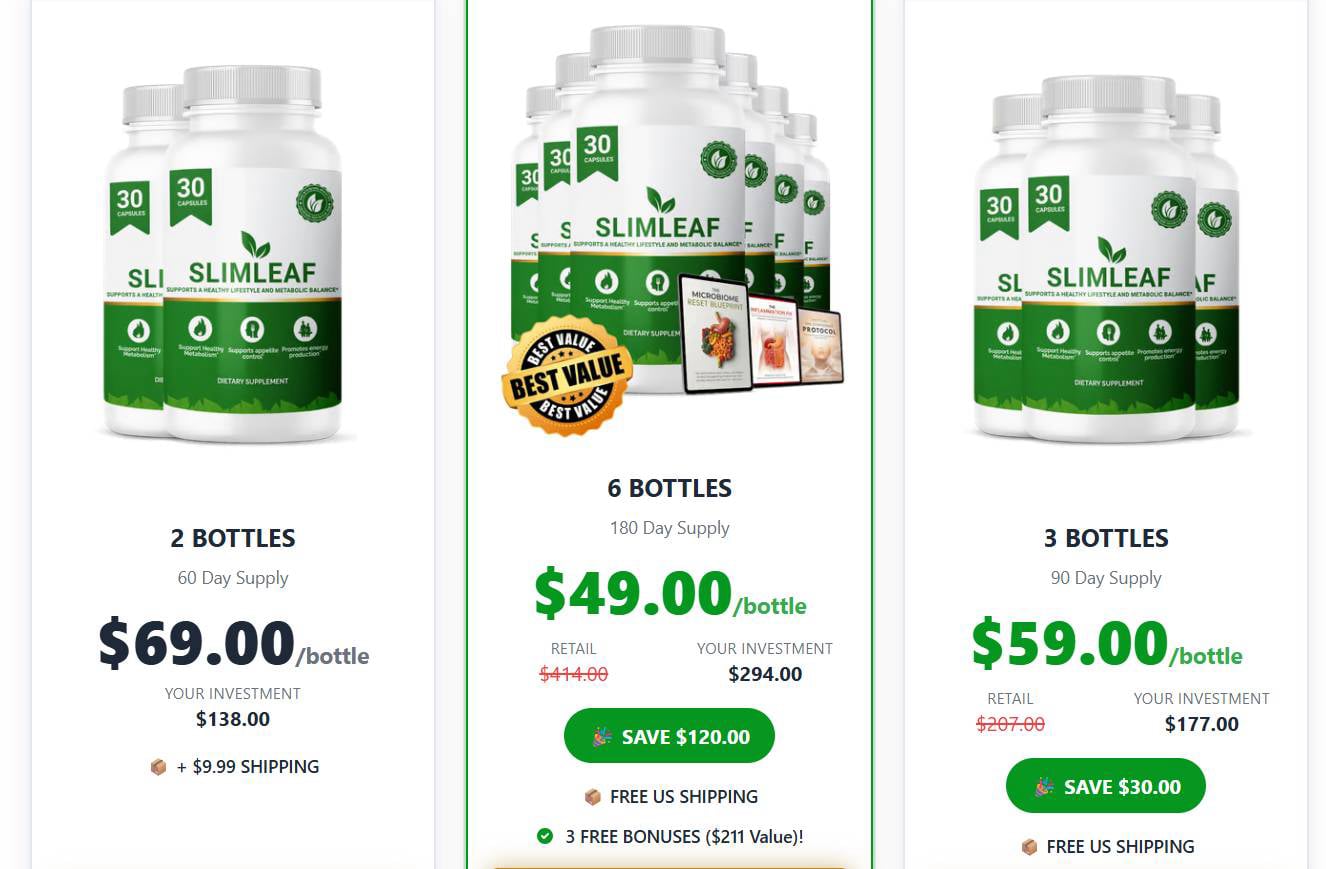 1 Day Slimleaf Bottle Offer